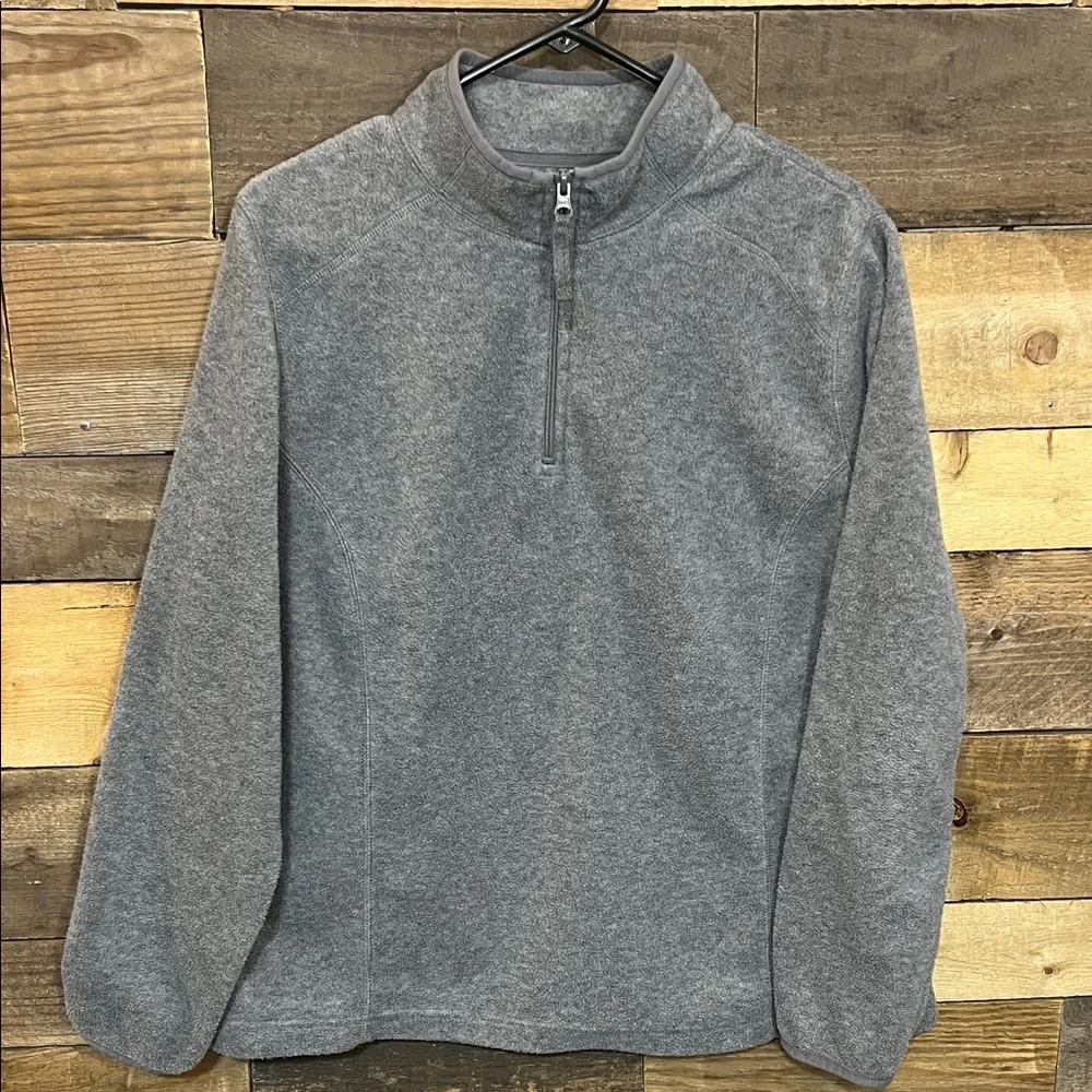 Made for Life Gray Fleece Quarter Zip Up Pullover - Picture 8 of 16